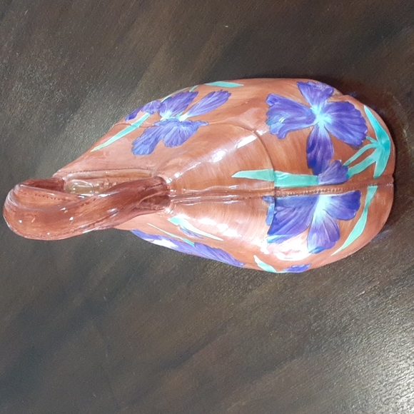 Cookie Jar Ceramic with Purple Irises - Picture 2 of 14